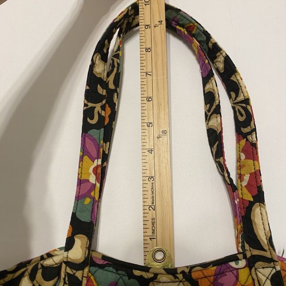 Vera Bradley Shoulder Bag Double Strap Quilted Floral Multicolor - Picture 5 of 6